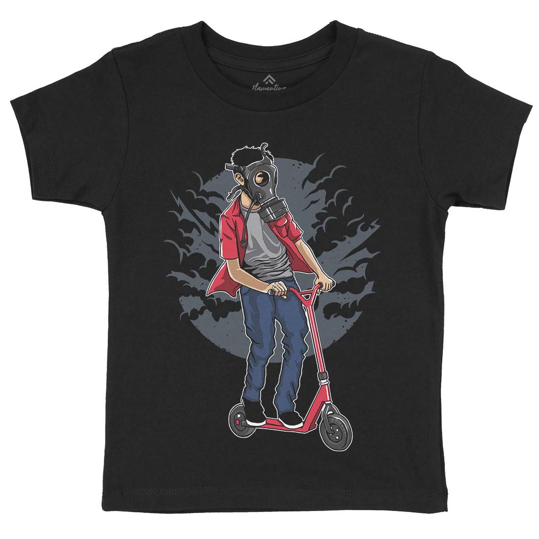 Mask Rider Kids Organic Crew Neck T-Shirt Horror A540