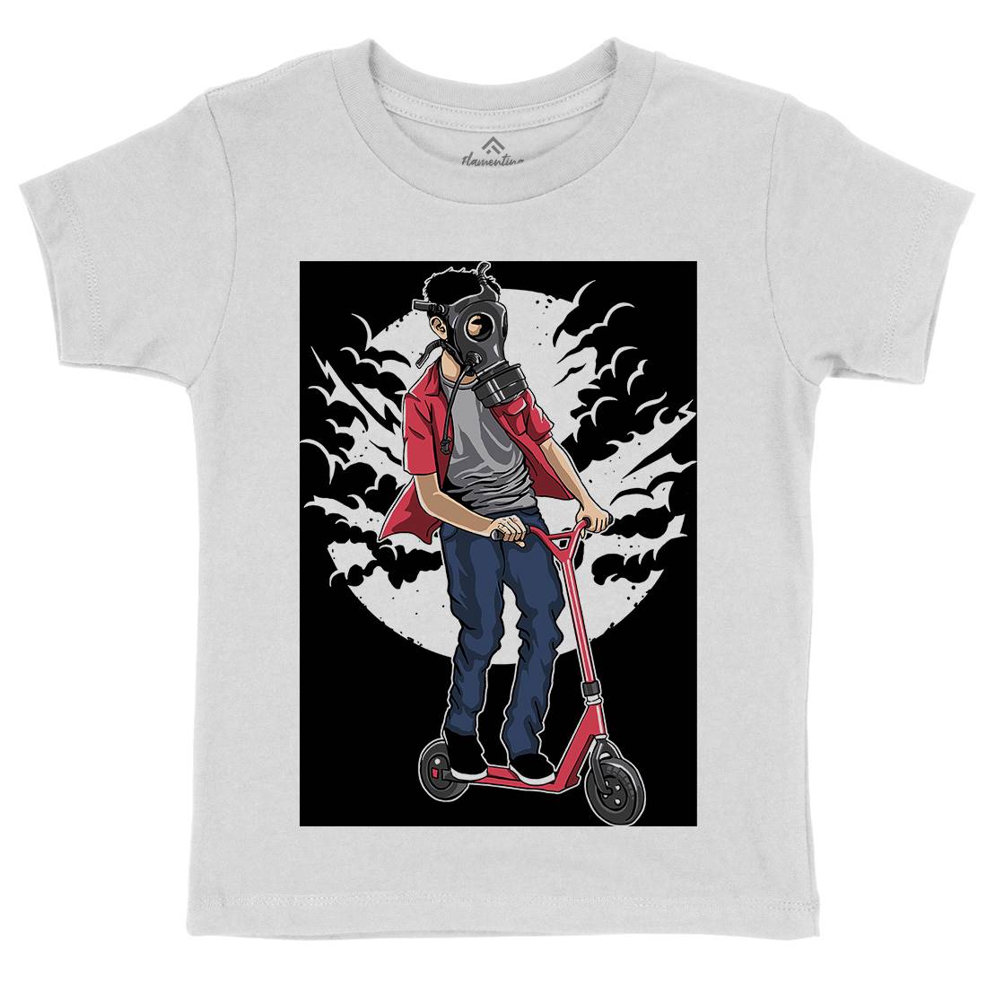 Mask Rider Kids Organic Crew Neck T-Shirt Horror A540