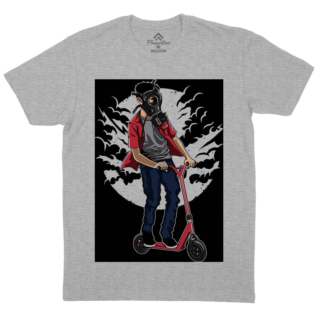 Mask Rider Mens Crew Neck T-Shirt Horror A540