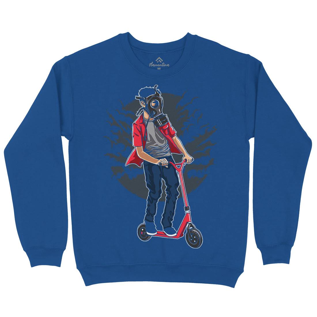 Mask Rider Mens Crew Neck Sweatshirt Horror A540