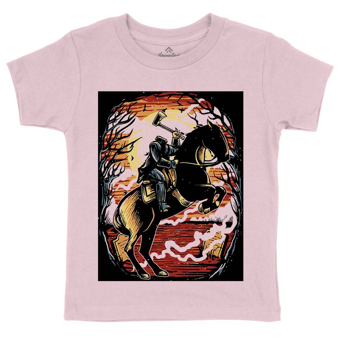 Headless Horseman Kids Crew Neck T-Shirt Horror A543