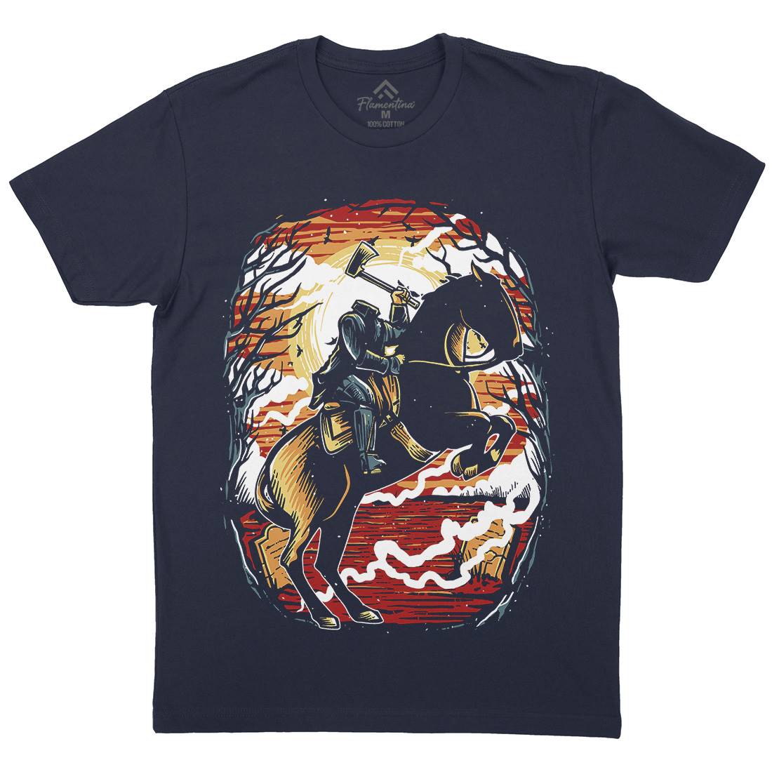 Headless Horseman Mens Crew Neck T-Shirt Horror A543
