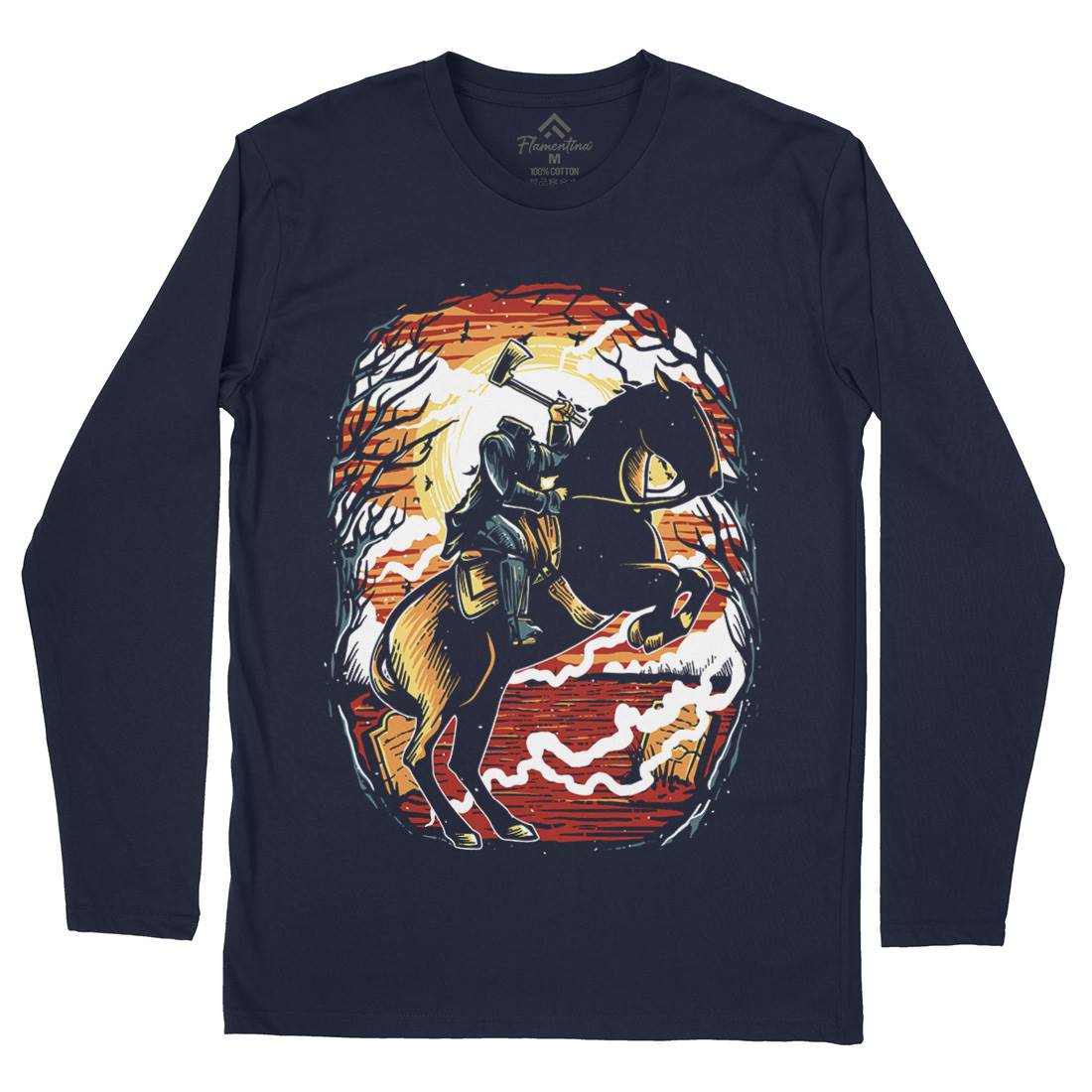 Headless Horseman Mens Long Sleeve T-Shirt Horror A543