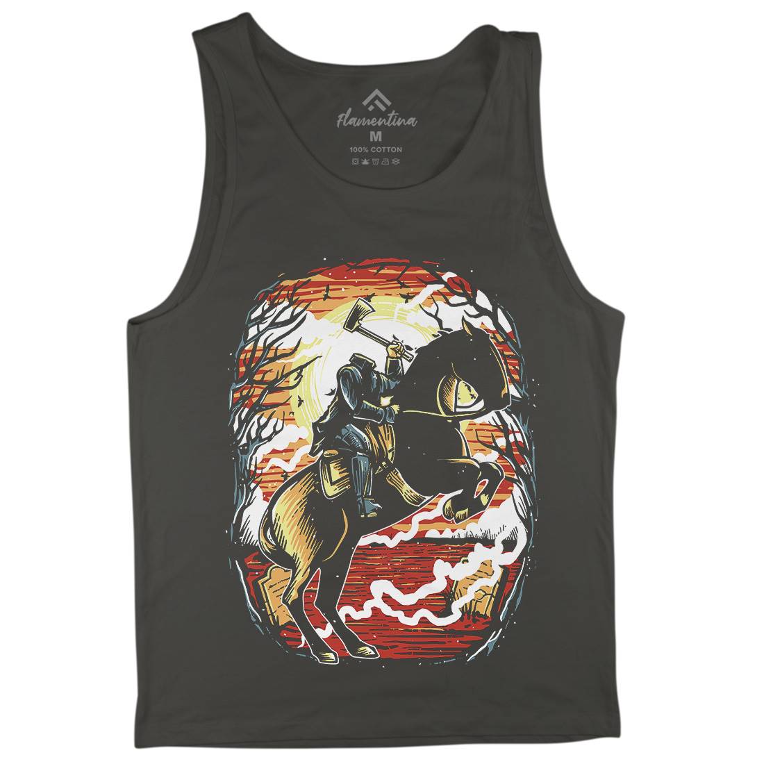Headless Horseman Mens Tank Top Vest Horror A543