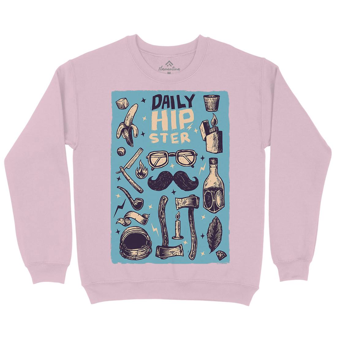 Daily Hipster Kids Crew Neck Sweatshirt Barber A544