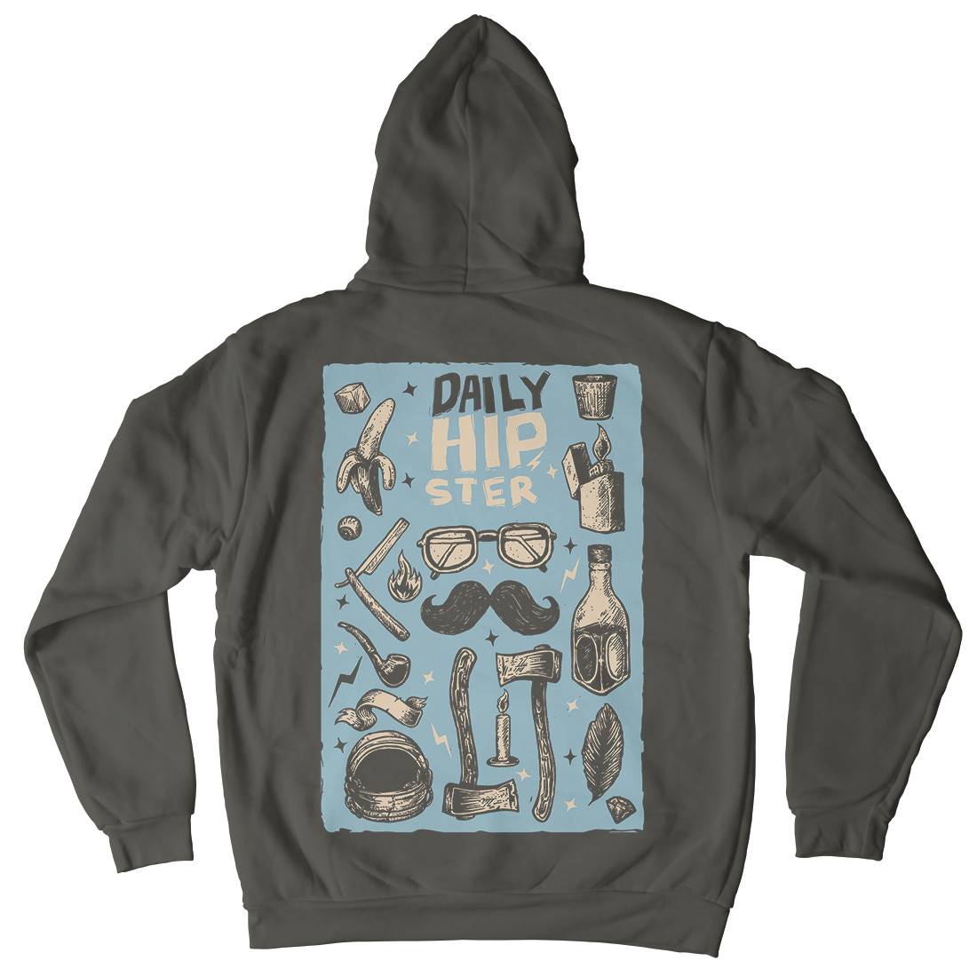 Daily Hipster Mens Hoodie With Pocket Barber A544