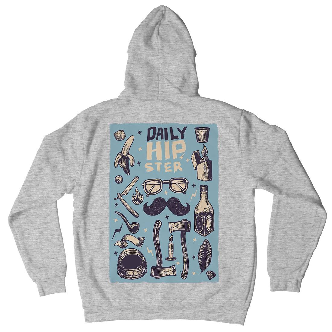 Daily Hipster Mens Hoodie With Pocket Barber A544