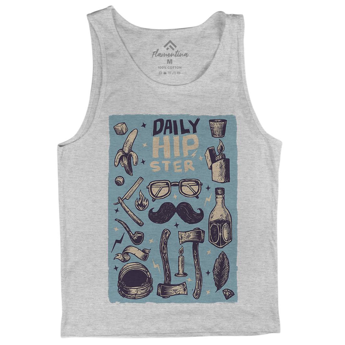 Daily Hipster Mens Tank Top Vest Barber A544