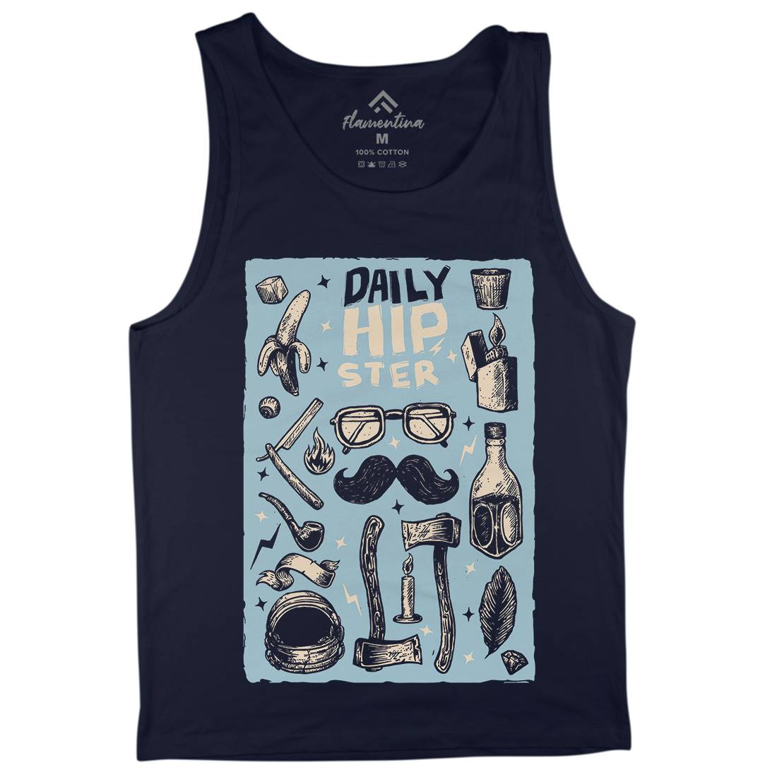 Daily Hipster Mens Tank Top Vest Barber A544