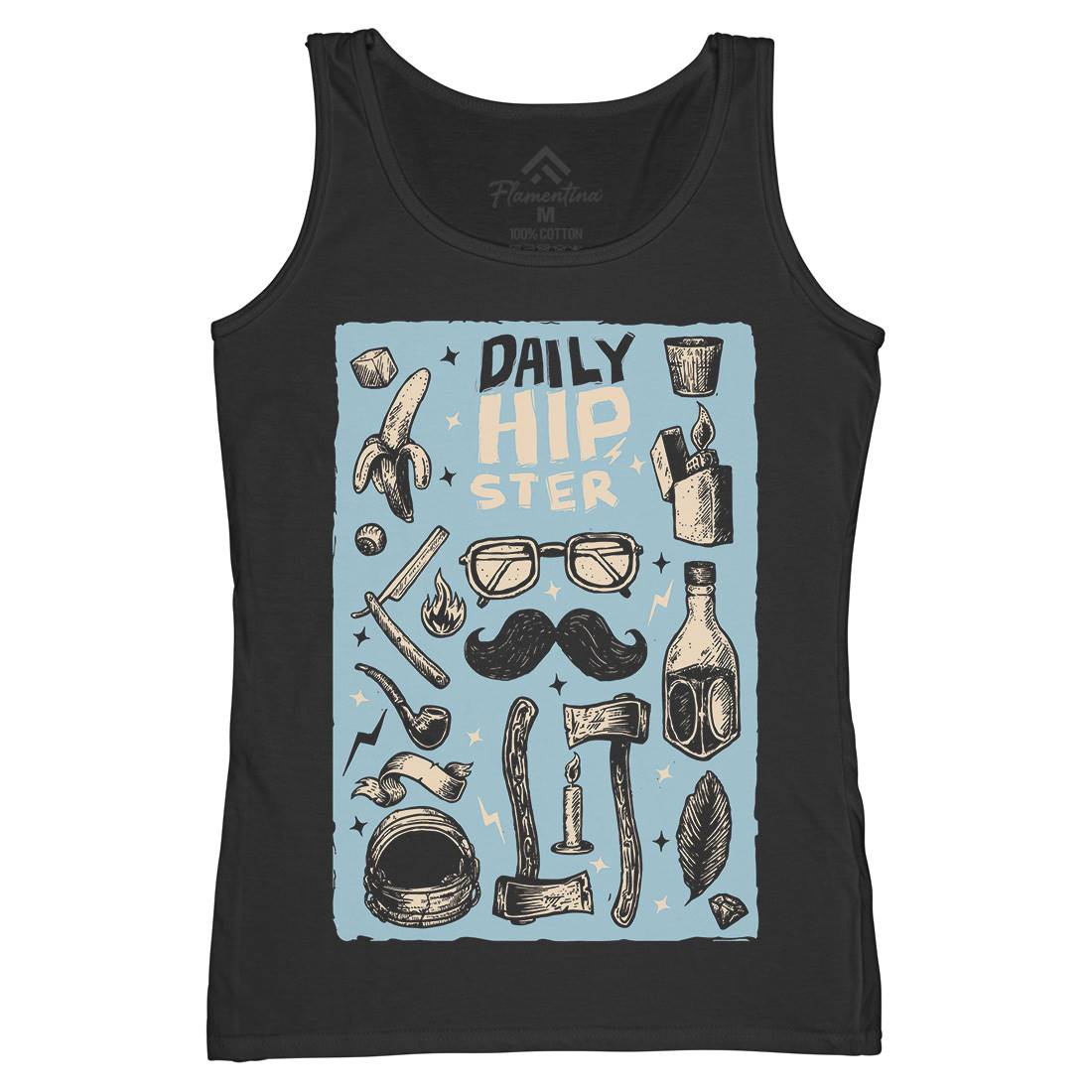 Daily Hipster Womens Organic Tank Top Vest Barber A544
