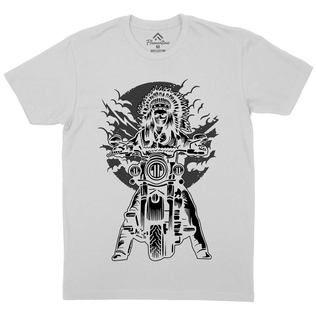Indian Chief Mens Crew Neck T-Shirt Motorcycles A545