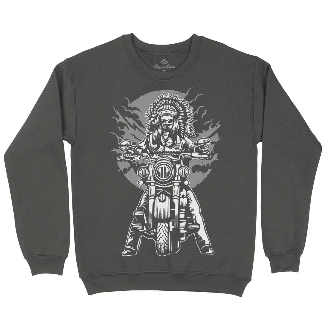 Indian Chief Mens Crew Neck Sweatshirt Motorcycles A545