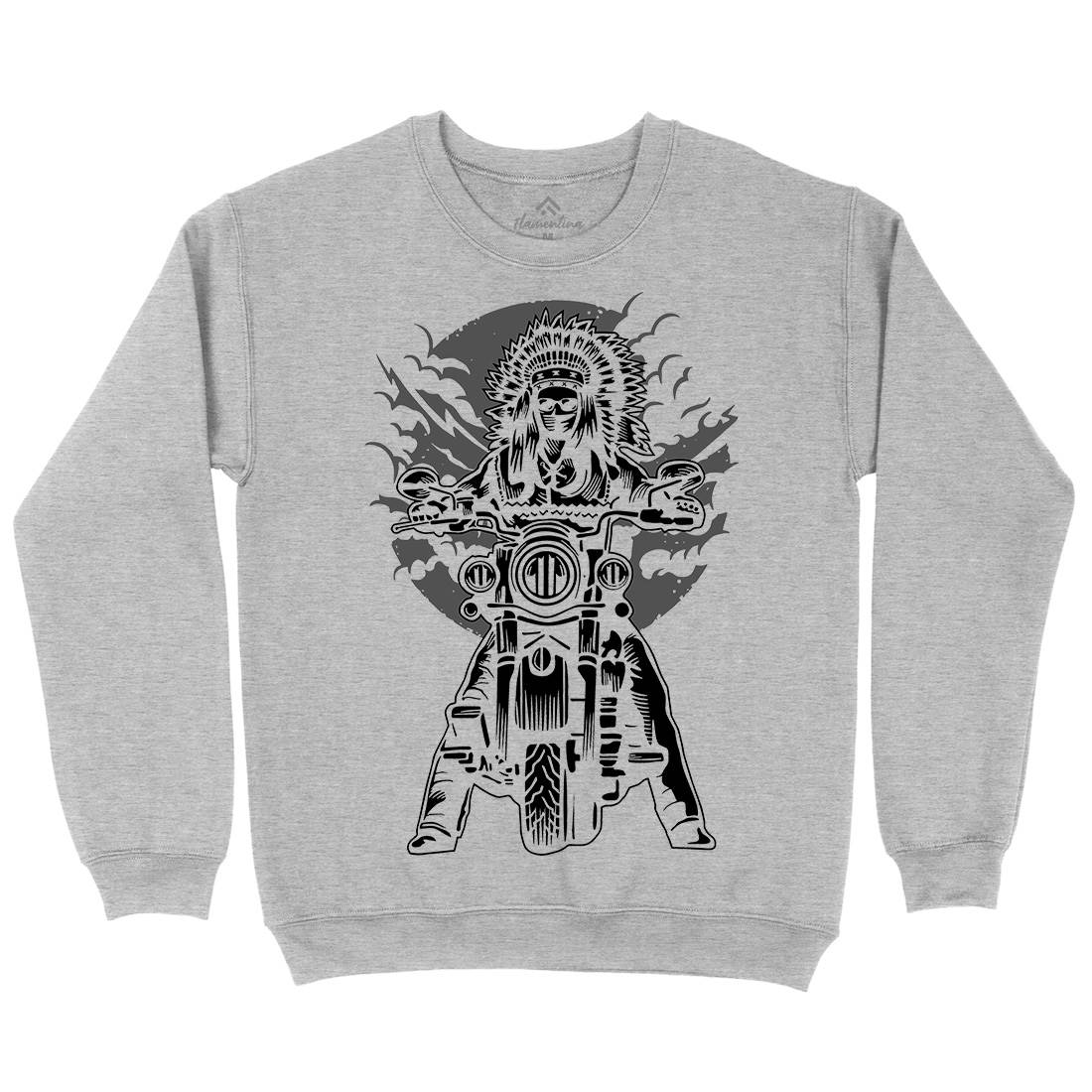 Indian Chief Mens Crew Neck Sweatshirt Motorcycles A545