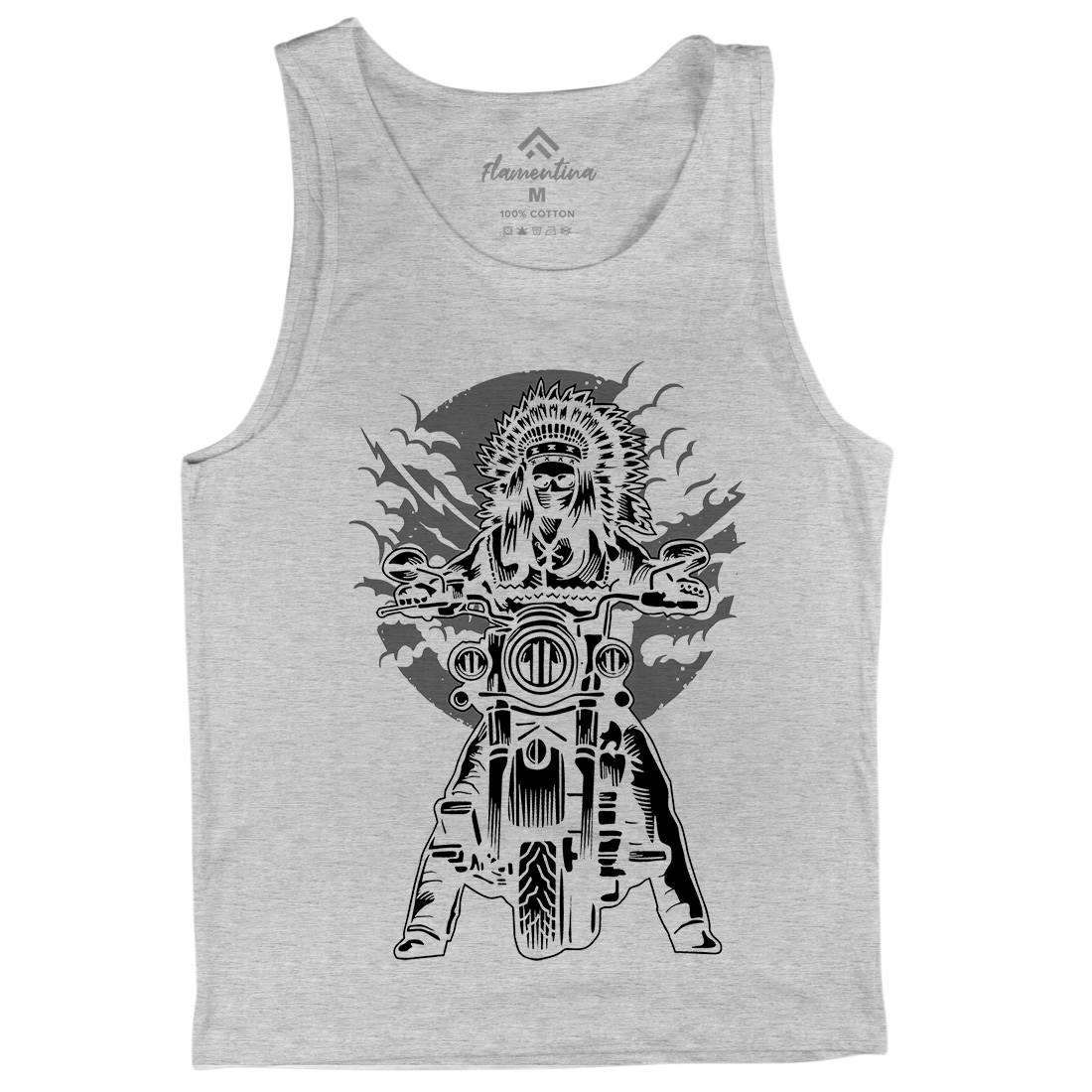 Indian Chief Mens Tank Top Vest Motorcycles A545