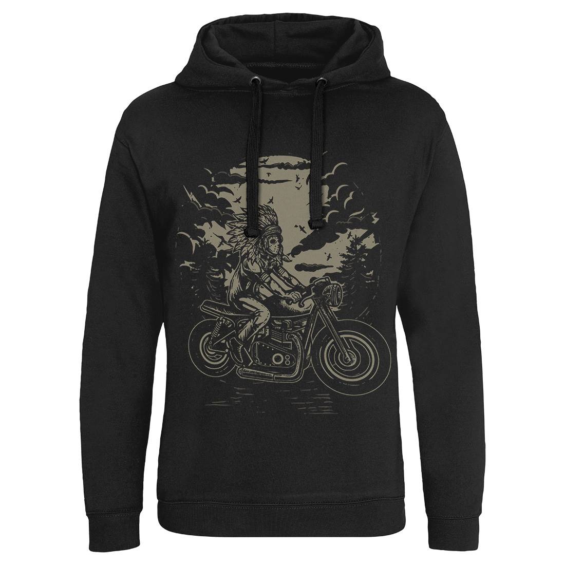 Indian Chief Rider Mens Hoodie Without Pocket Motorcycles A546