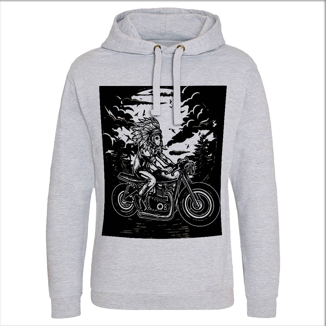 Indian Chief Rider Mens Hoodie Without Pocket Motorcycles A546