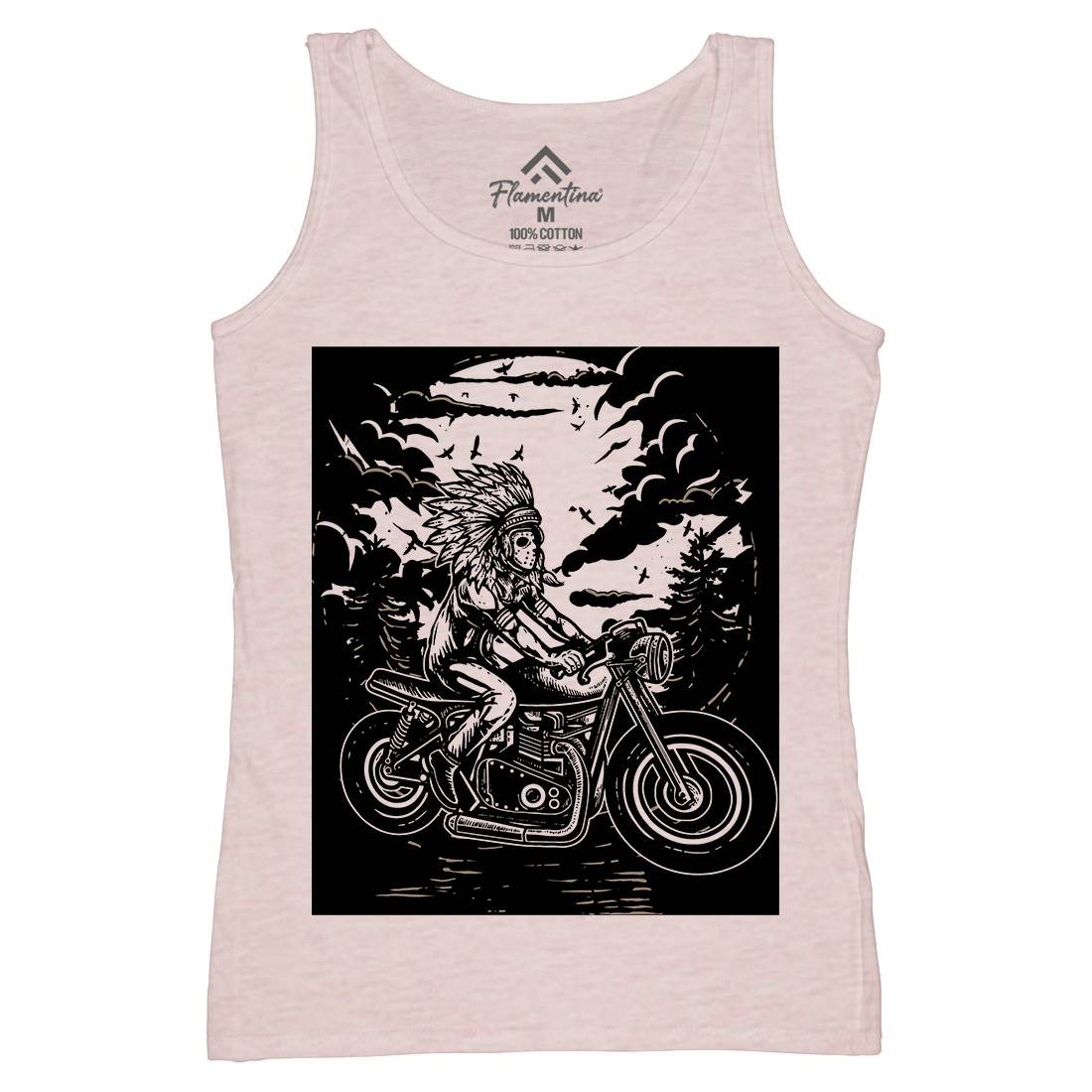 Indian Chief Rider Womens Organic Tank Top Vest Motorcycles A546