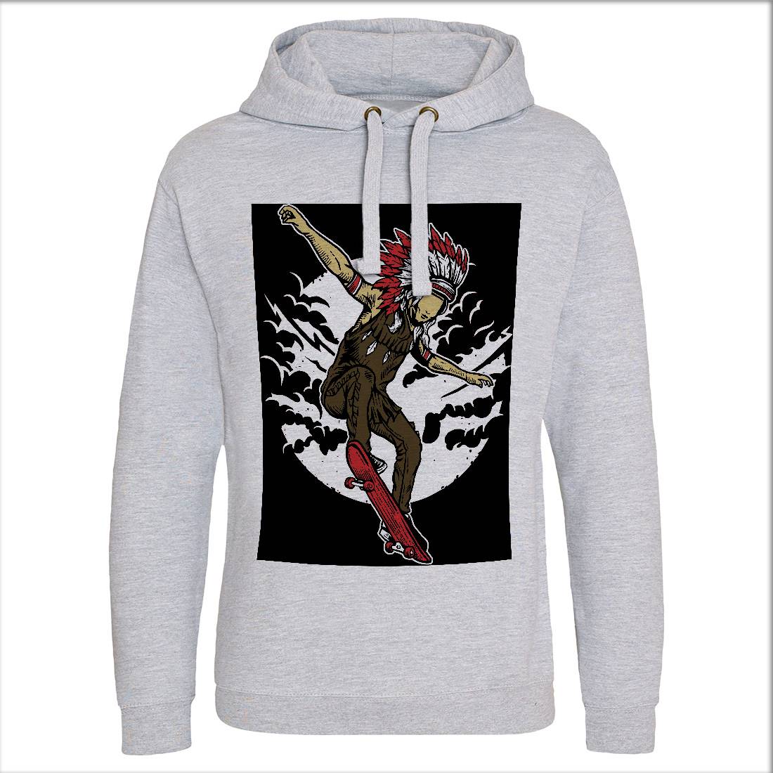 Indian Chief Skateboard Mens Hoodie Without Pocket Skate A547