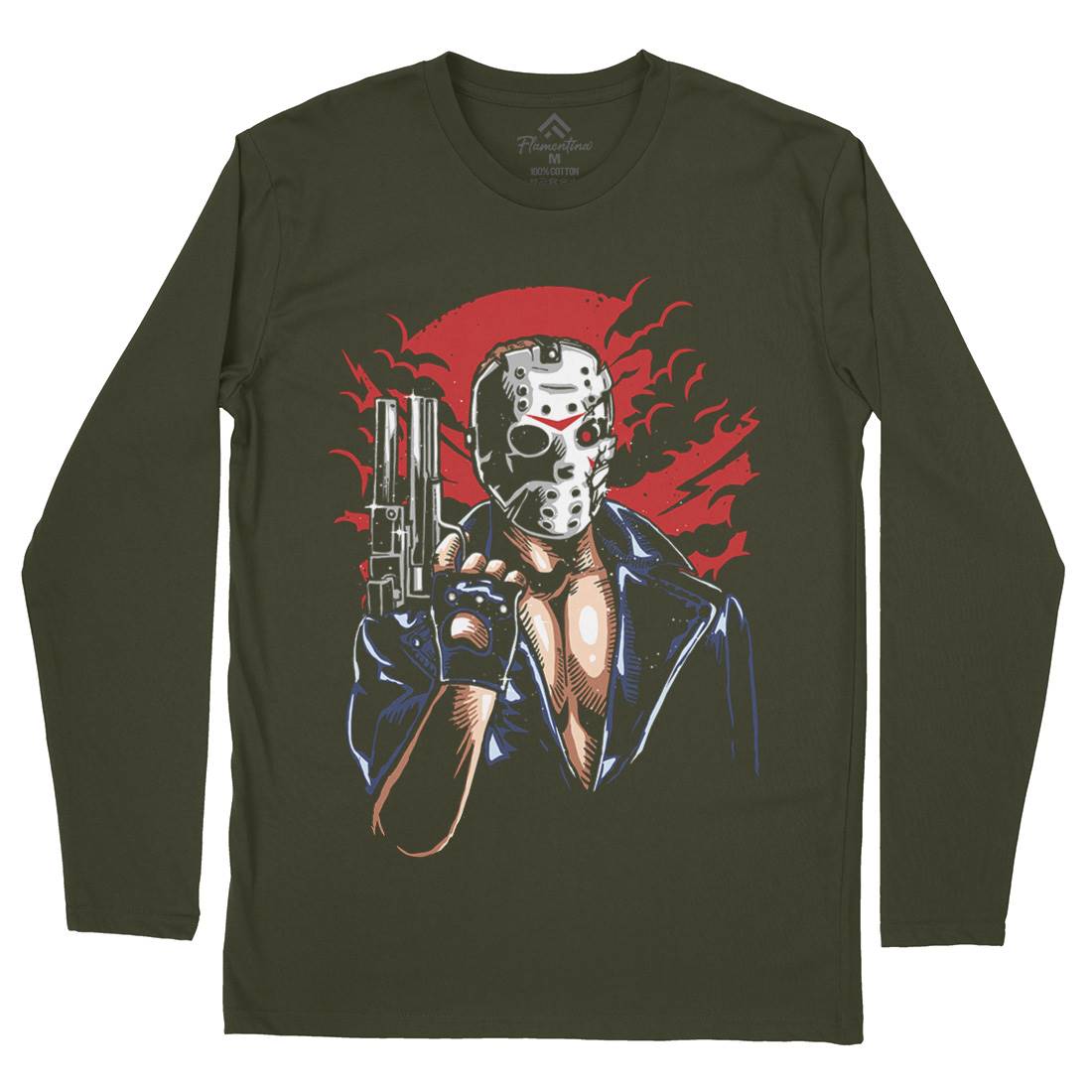 Jason Mens Long Sleeve T-Shirt Horror A548