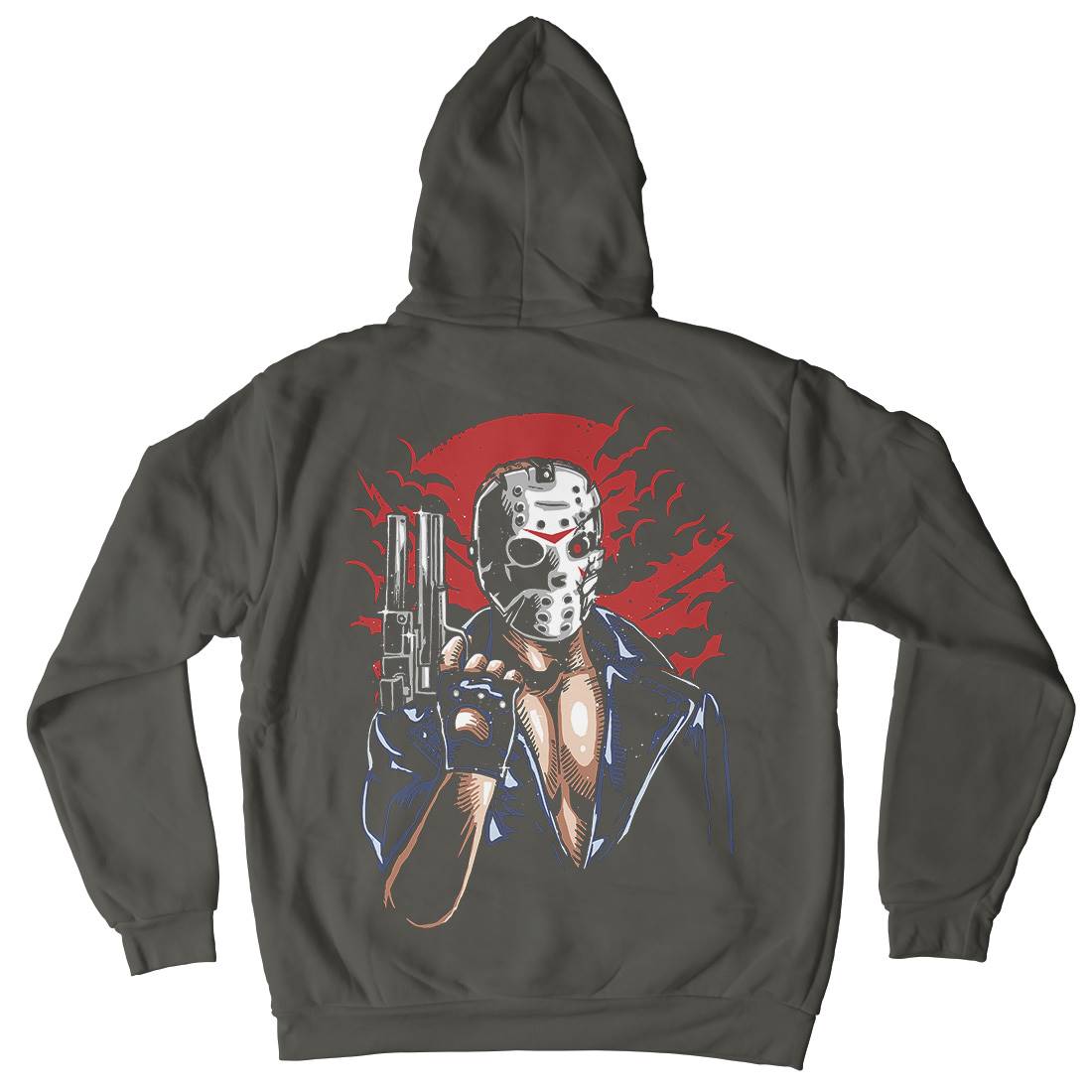 Jason Mens Hoodie With Pocket Horror A548