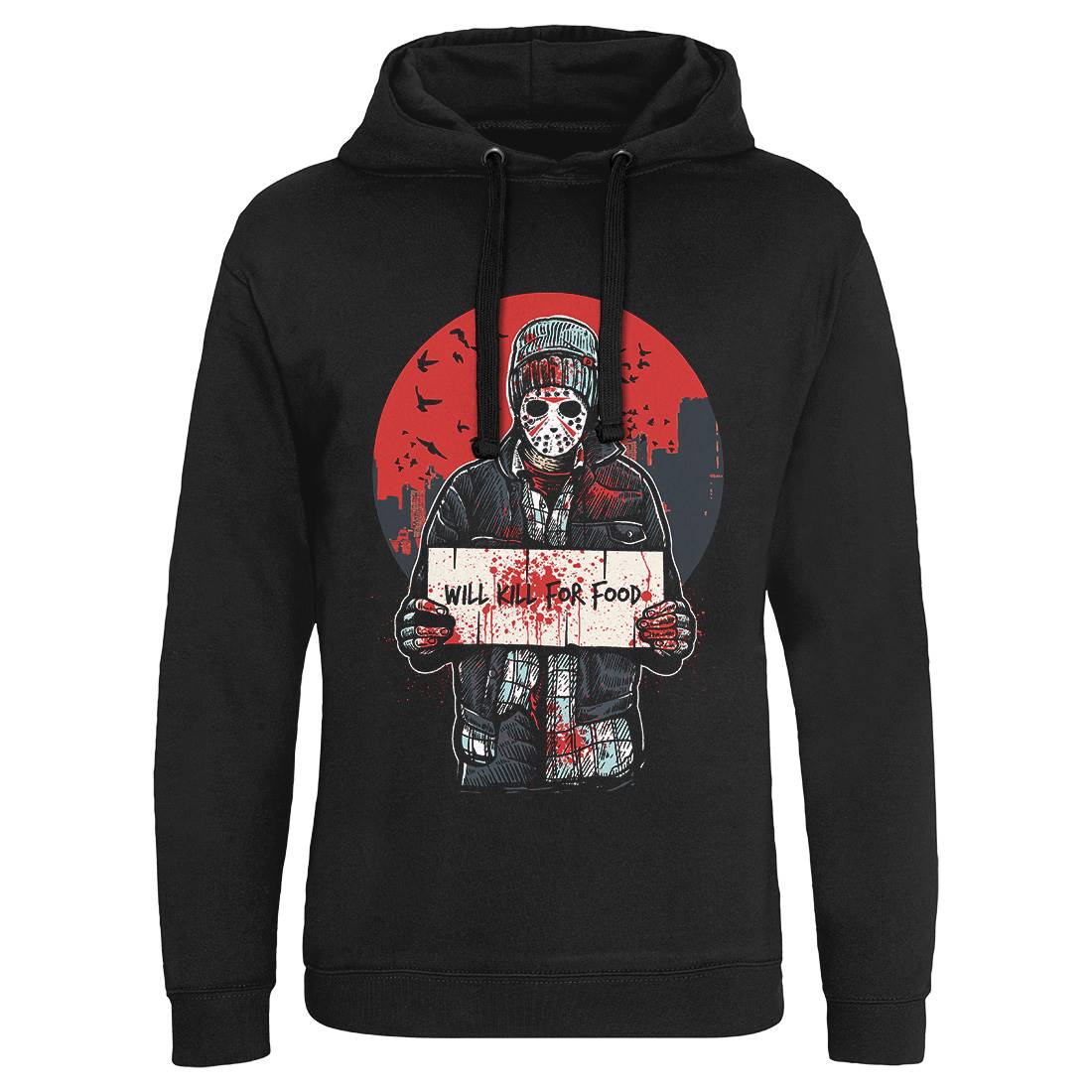 Kill For Food Mens Hoodie Without Pocket Horror A549