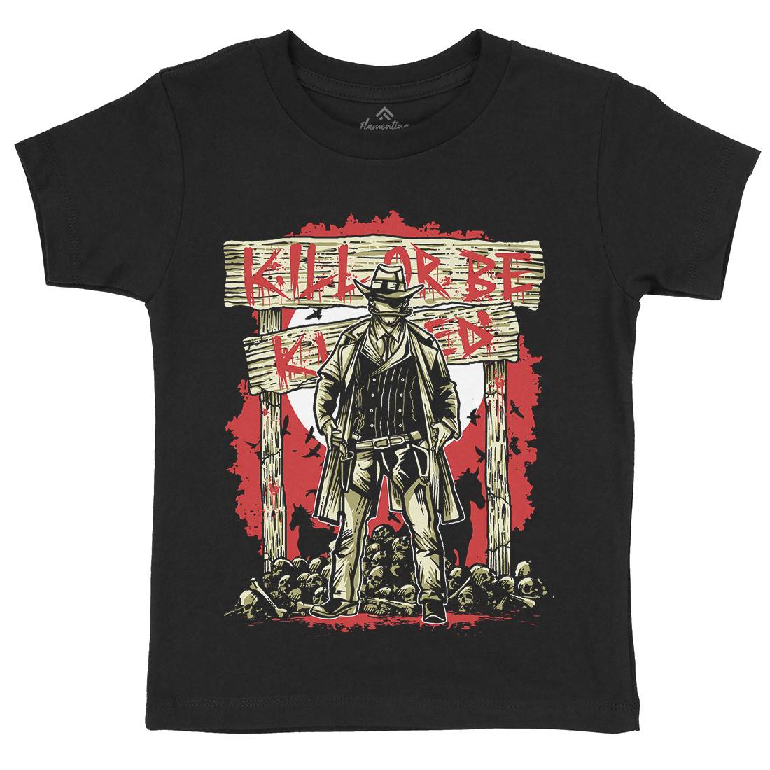Kill Or Be Killed Kids Crew Neck T-Shirt Horror A550