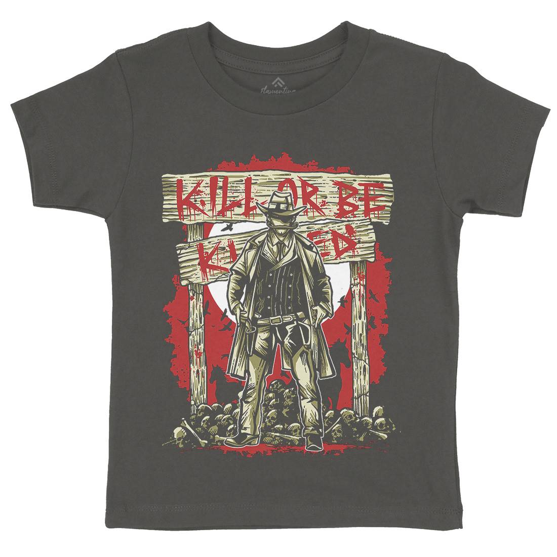 Kill Or Be Killed Kids Organic Crew Neck T-Shirt Horror A550