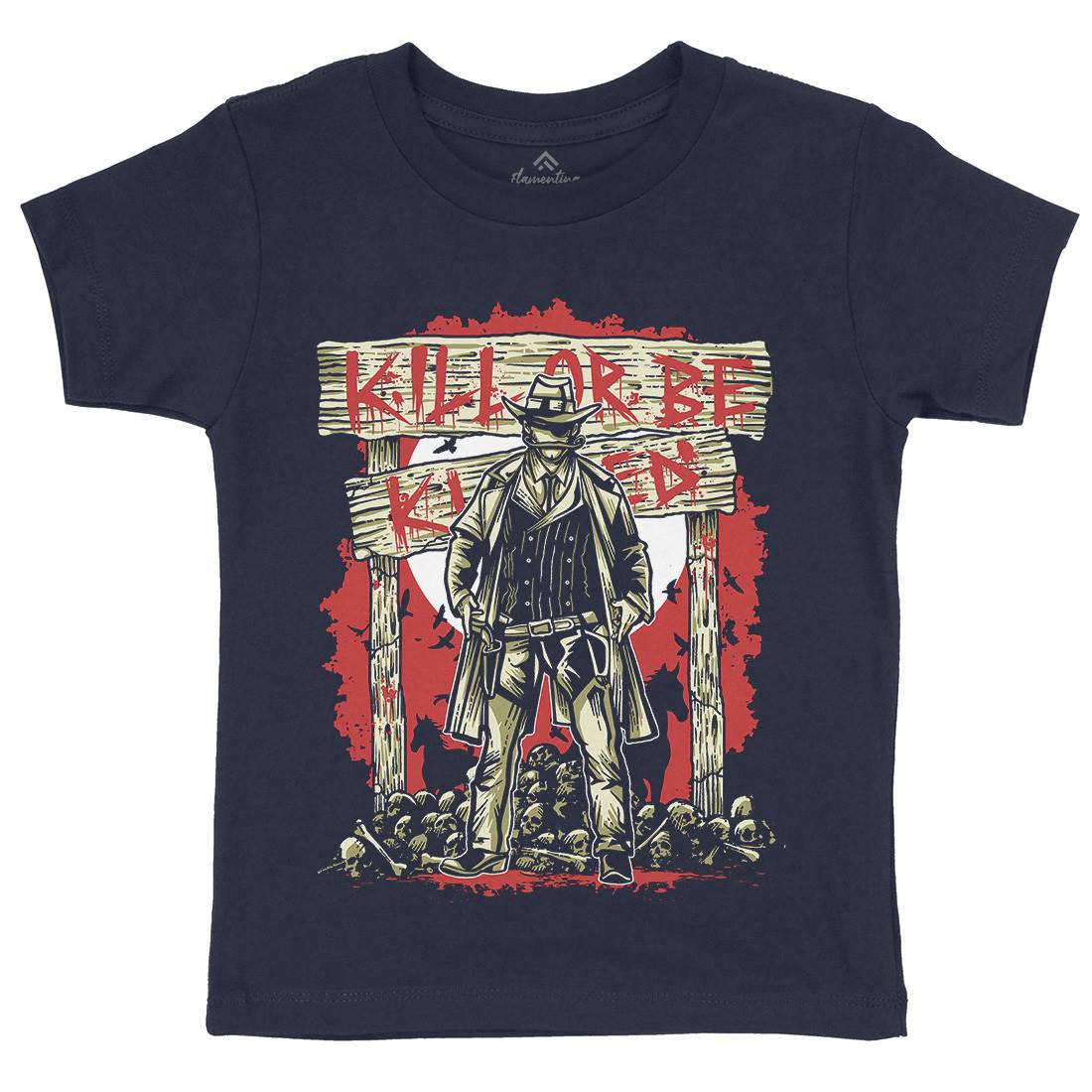 Kill Or Be Killed Kids Organic Crew Neck T-Shirt Horror A550
