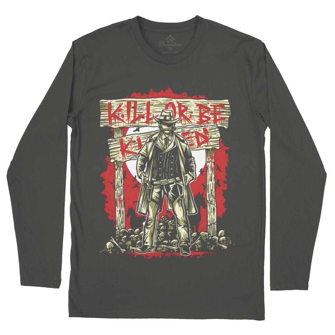 Kill Or Be Killed Mens Long Sleeve T-Shirt Horror A550
