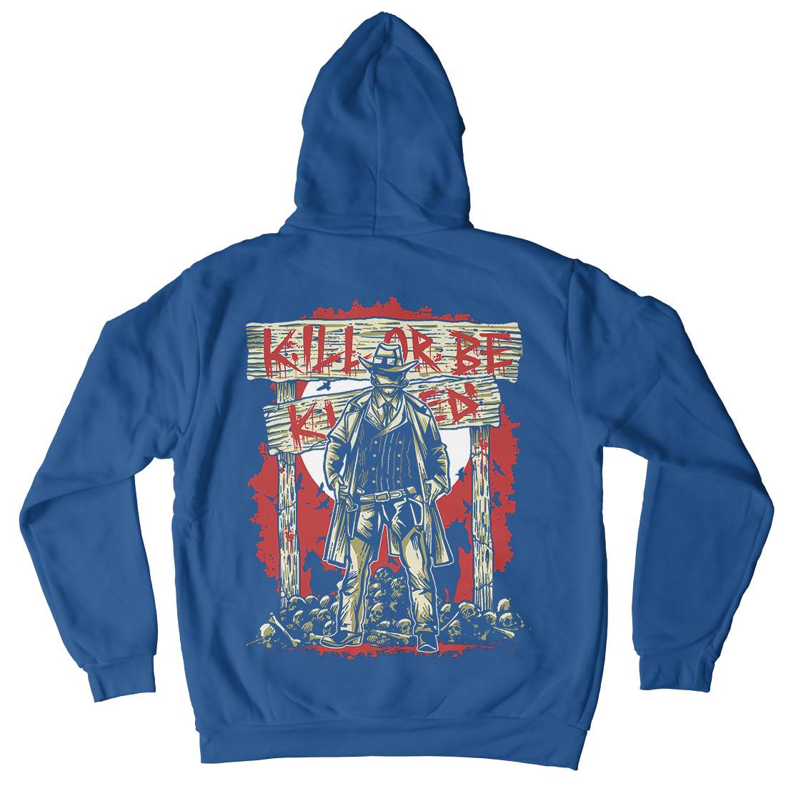 Kill Or Be Killed Mens Hoodie With Pocket Horror A550