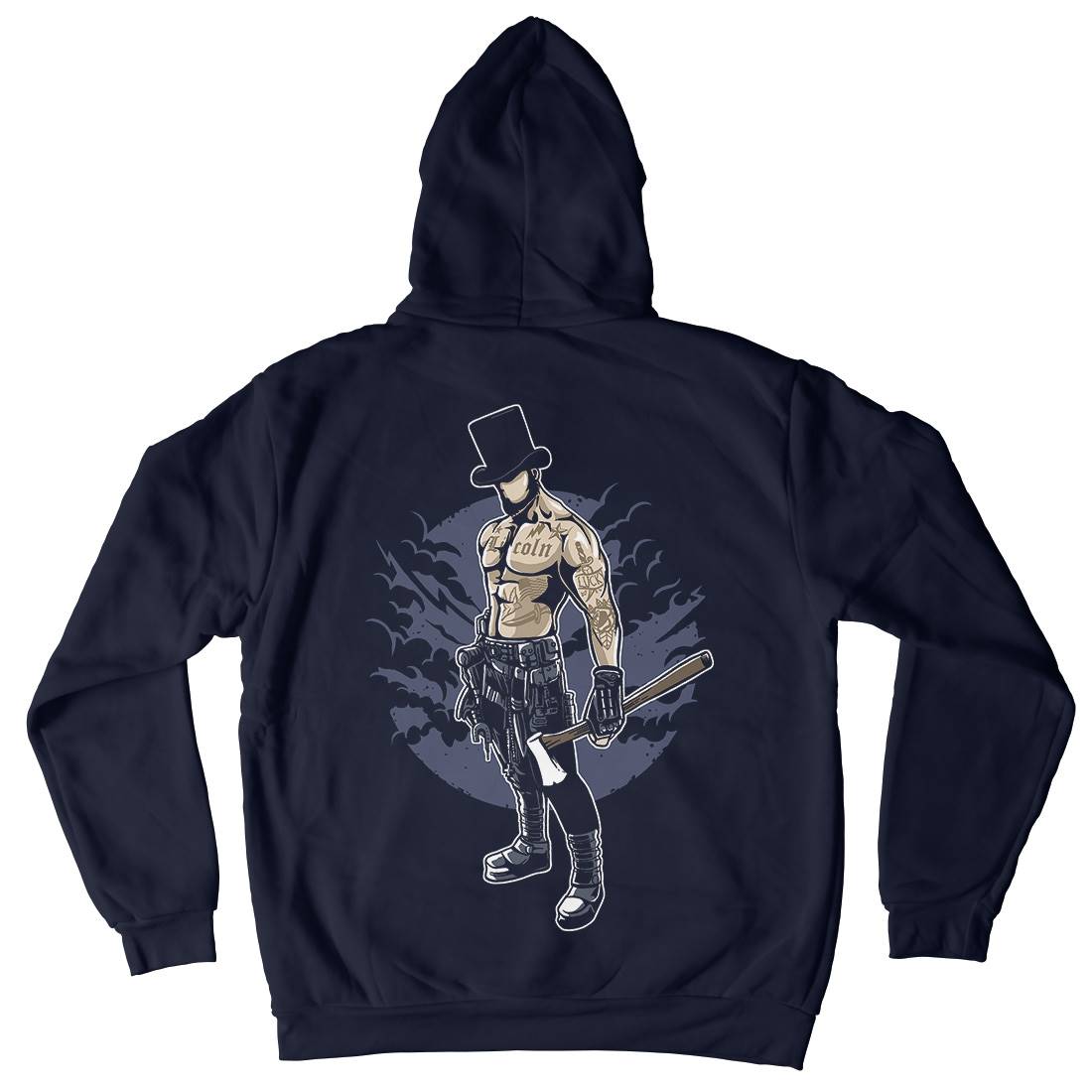 Lincoln Mens Hoodie With Pocket Horror A551