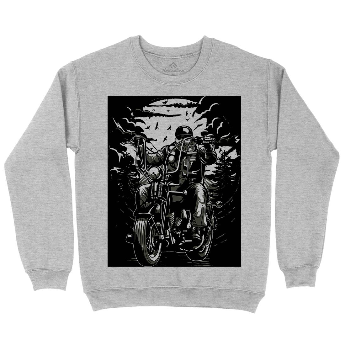 Live To Ride Motorcycle Kids Crew Neck Sweatshirt Horror A552