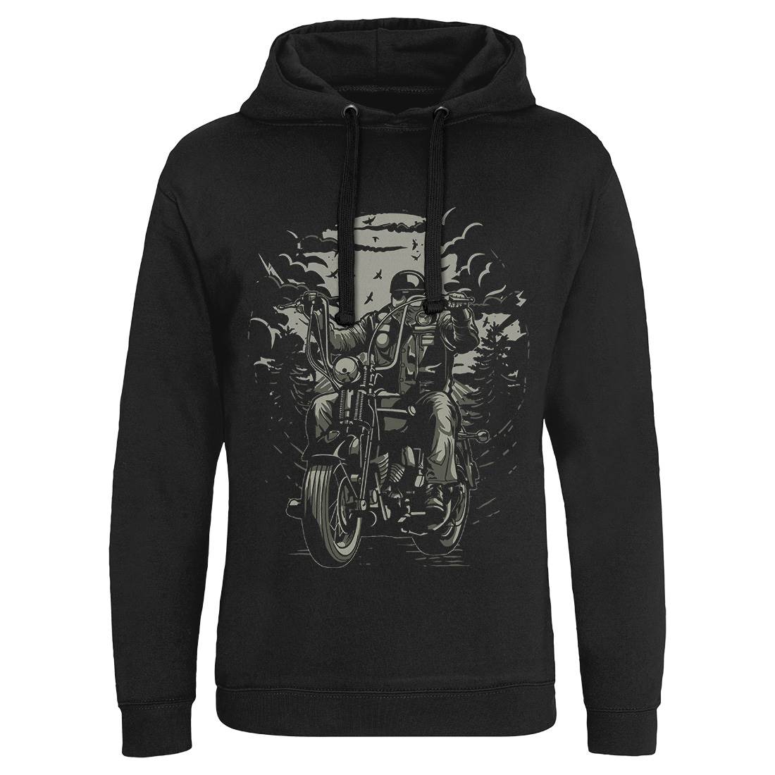 Live To Ride Motorcycle Mens Hoodie Without Pocket Horror A552