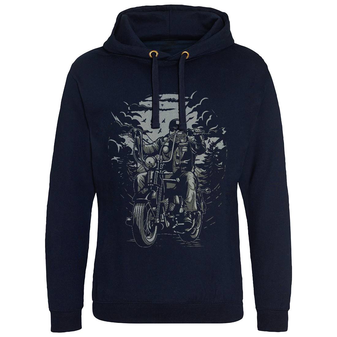 Live To Ride Motorcycle Mens Hoodie Without Pocket Horror A552