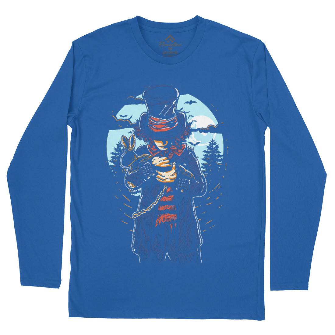 Mad Hatter Mens Long Sleeve T-Shirt Horror A553