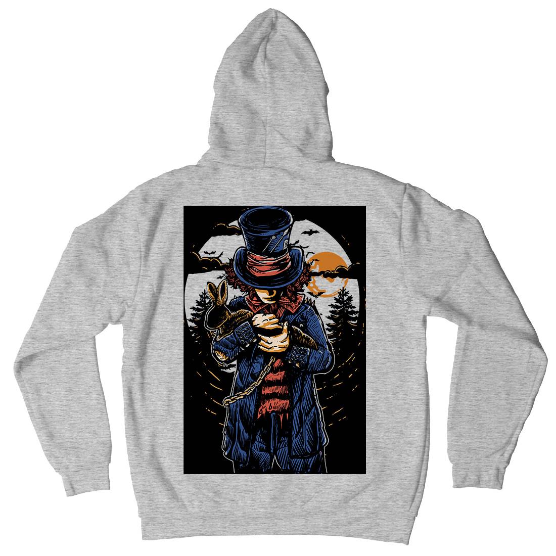 Mad Hatter Mens Hoodie With Pocket Horror A553