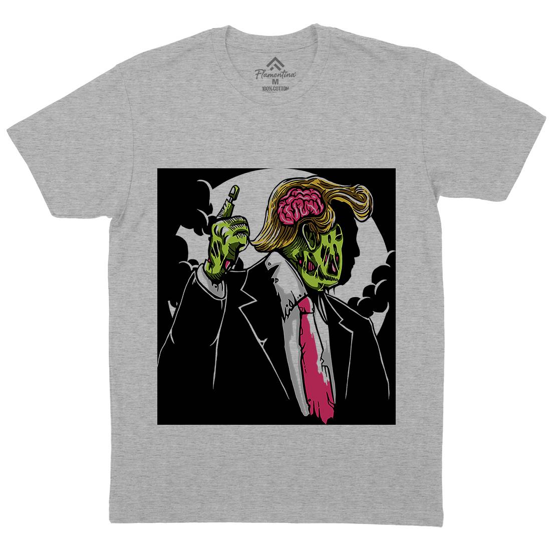 Make Zombie Great Again Mens Crew Neck T-Shirt Horror A554