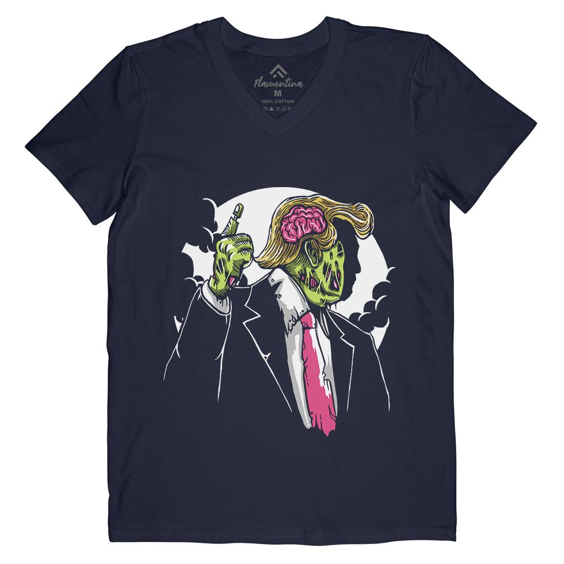 Make Zombie Great Again Mens V-Neck T-Shirt Horror A554