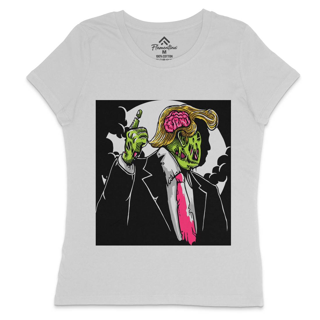 Make Zombie Great Again Womens Crew Neck T-Shirt Horror A554