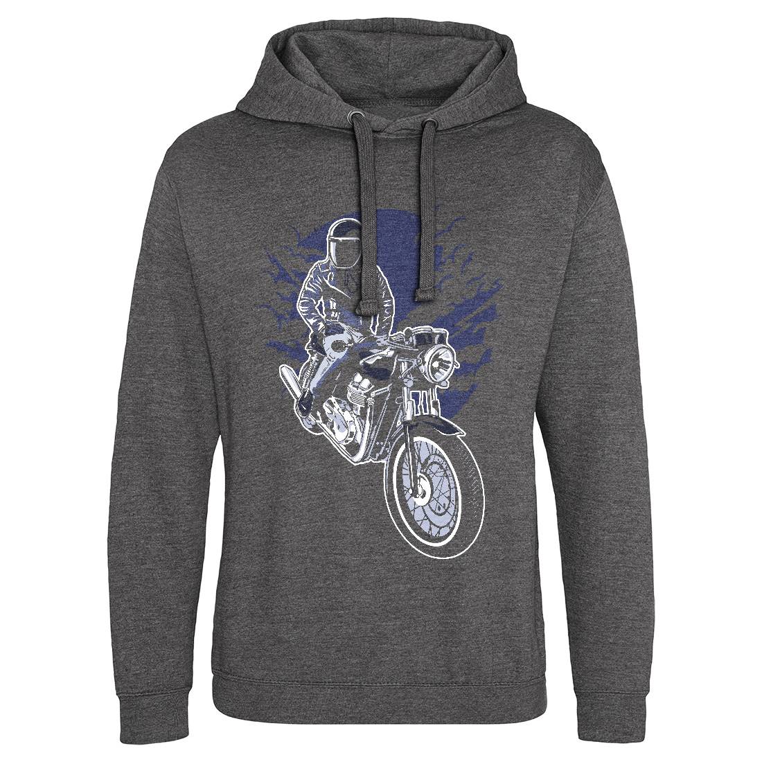 Night Rider Mens Hoodie Without Pocket Horror A556