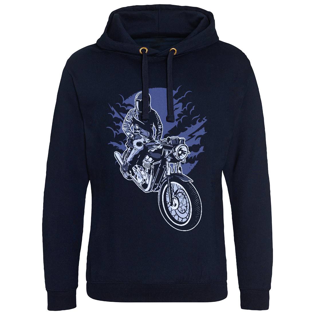 Night Rider Mens Hoodie Without Pocket Horror A556