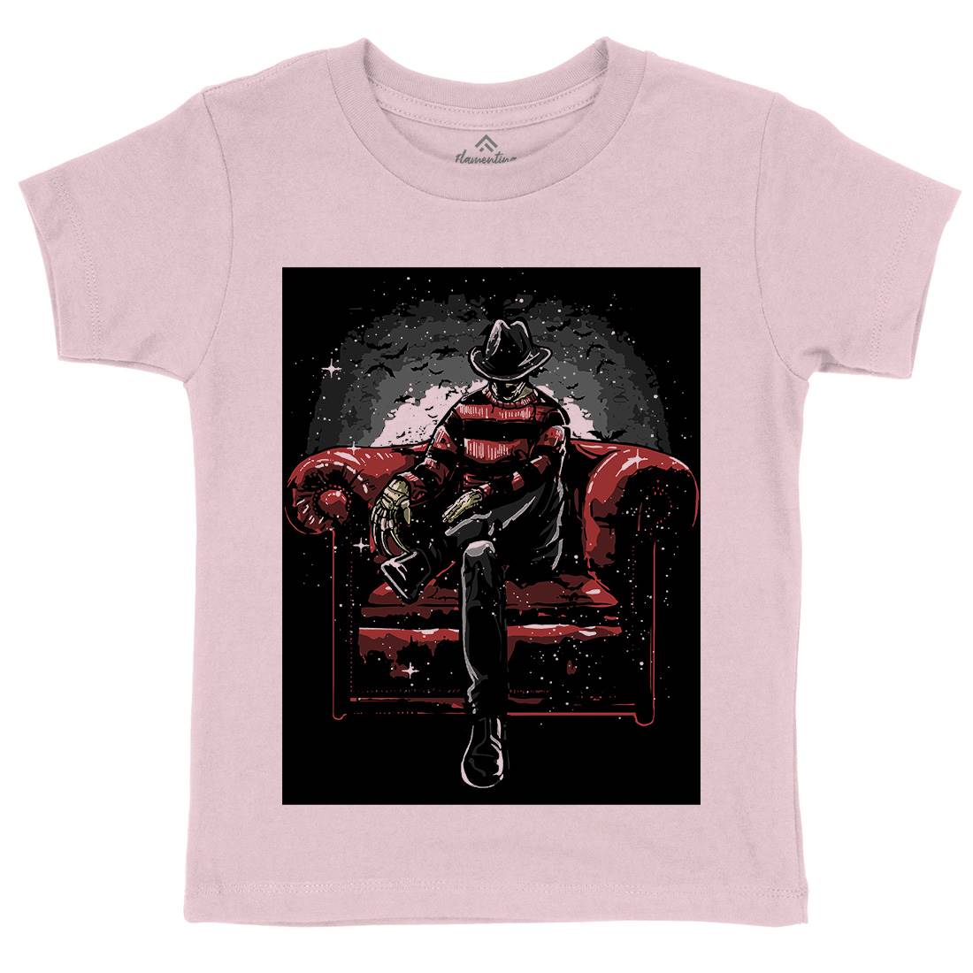 Nightmare Side Kids Organic Crew Neck T-Shirt Horror A557