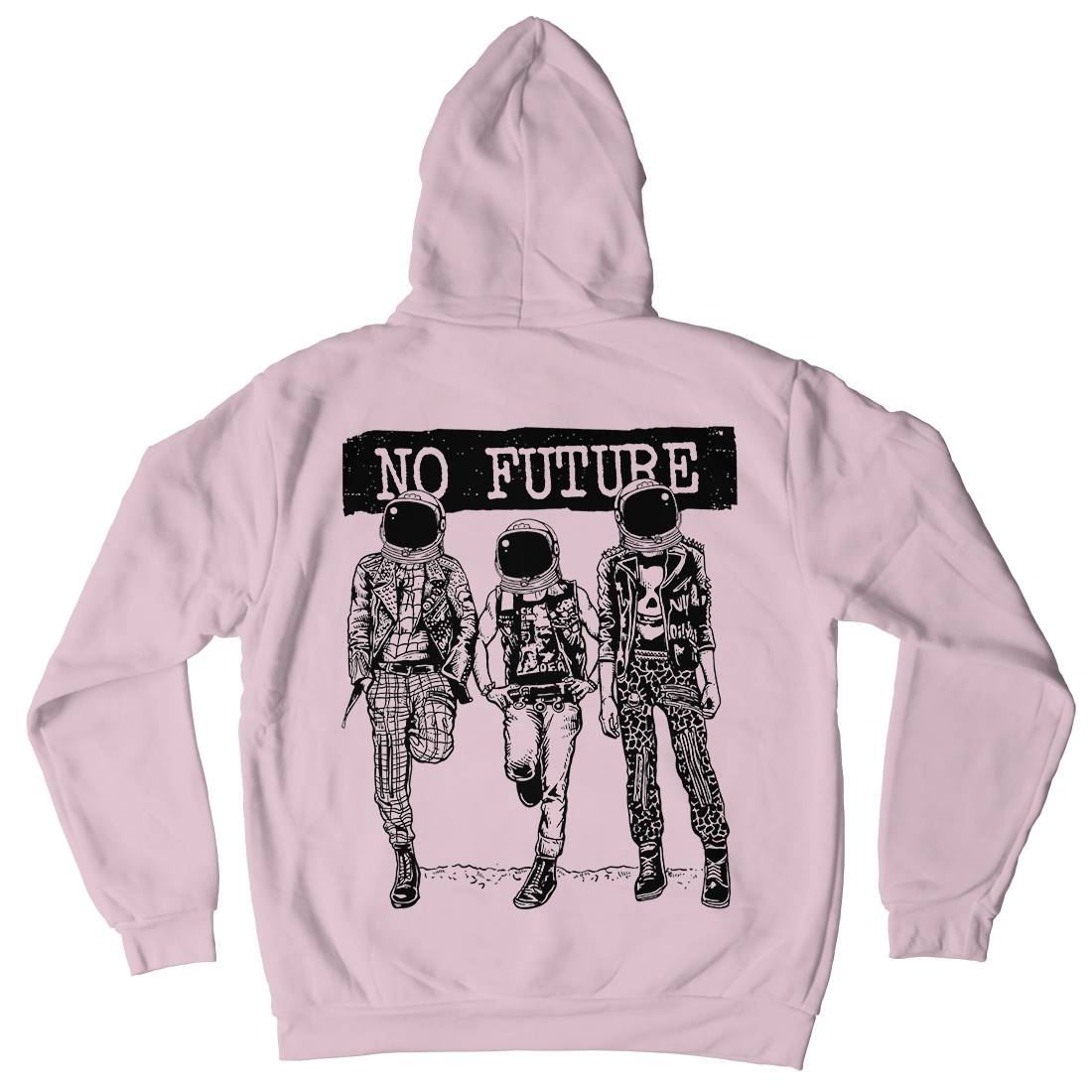 No Future Kids Crew Neck Hoodie Space A558