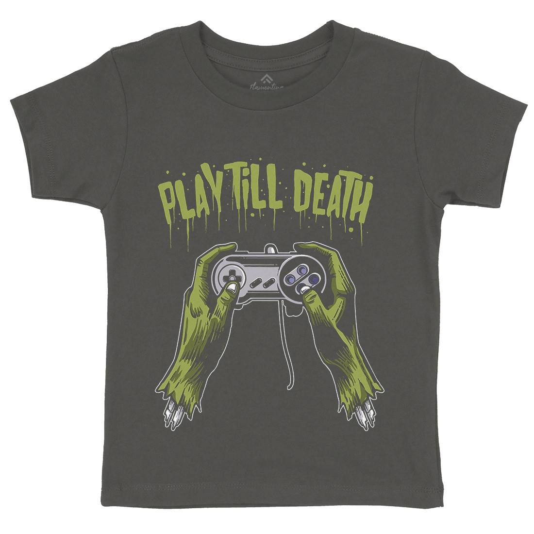 Play Till Death Kids Crew Neck T-Shirt Geek A561