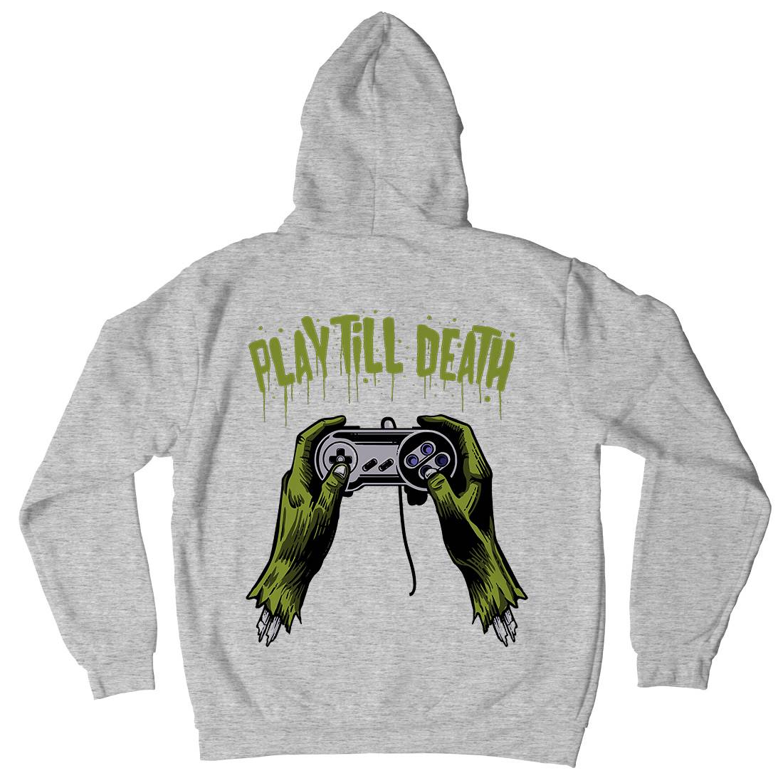 Play Till Death Mens Hoodie With Pocket Geek A561