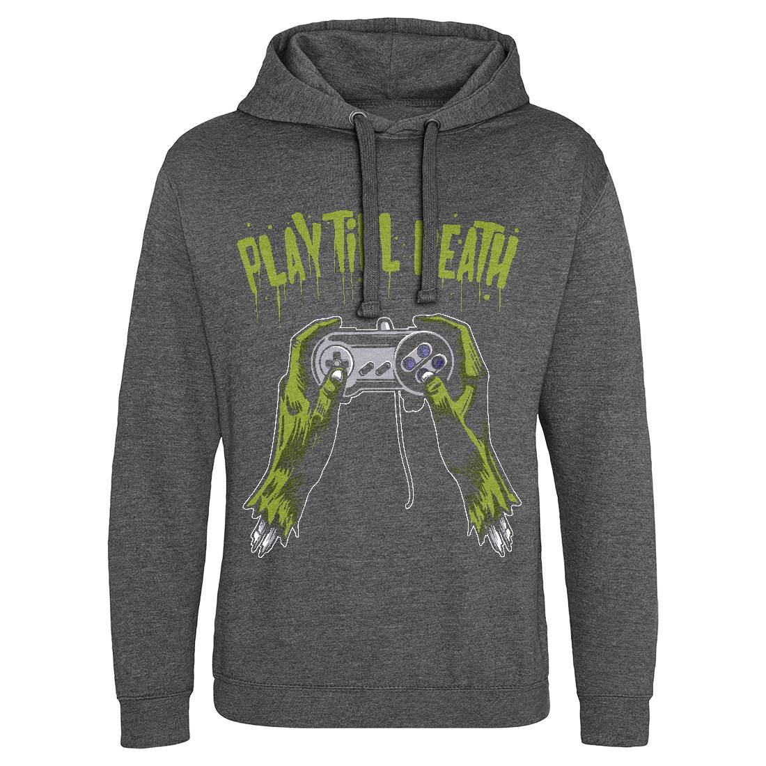 Play Till Death Mens Hoodie Without Pocket Geek A561