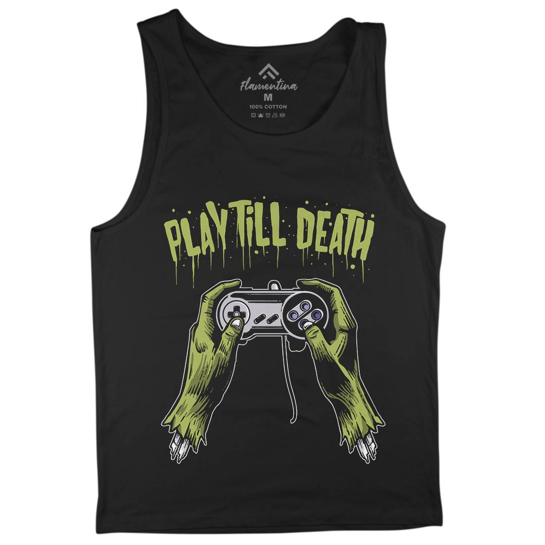 Play Till Death Mens Tank Top Vest Geek A561