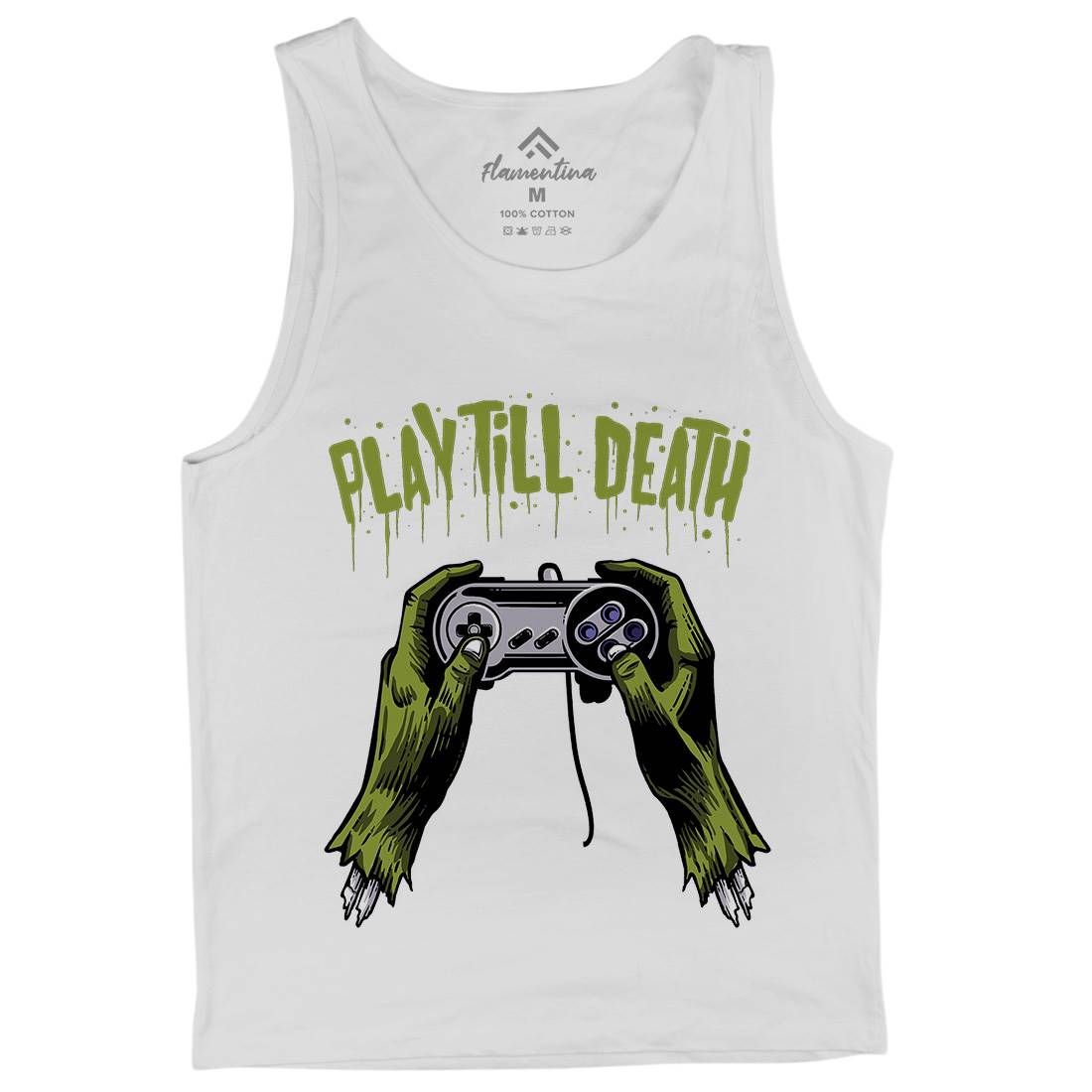 Play Till Death Mens Tank Top Vest Geek A561