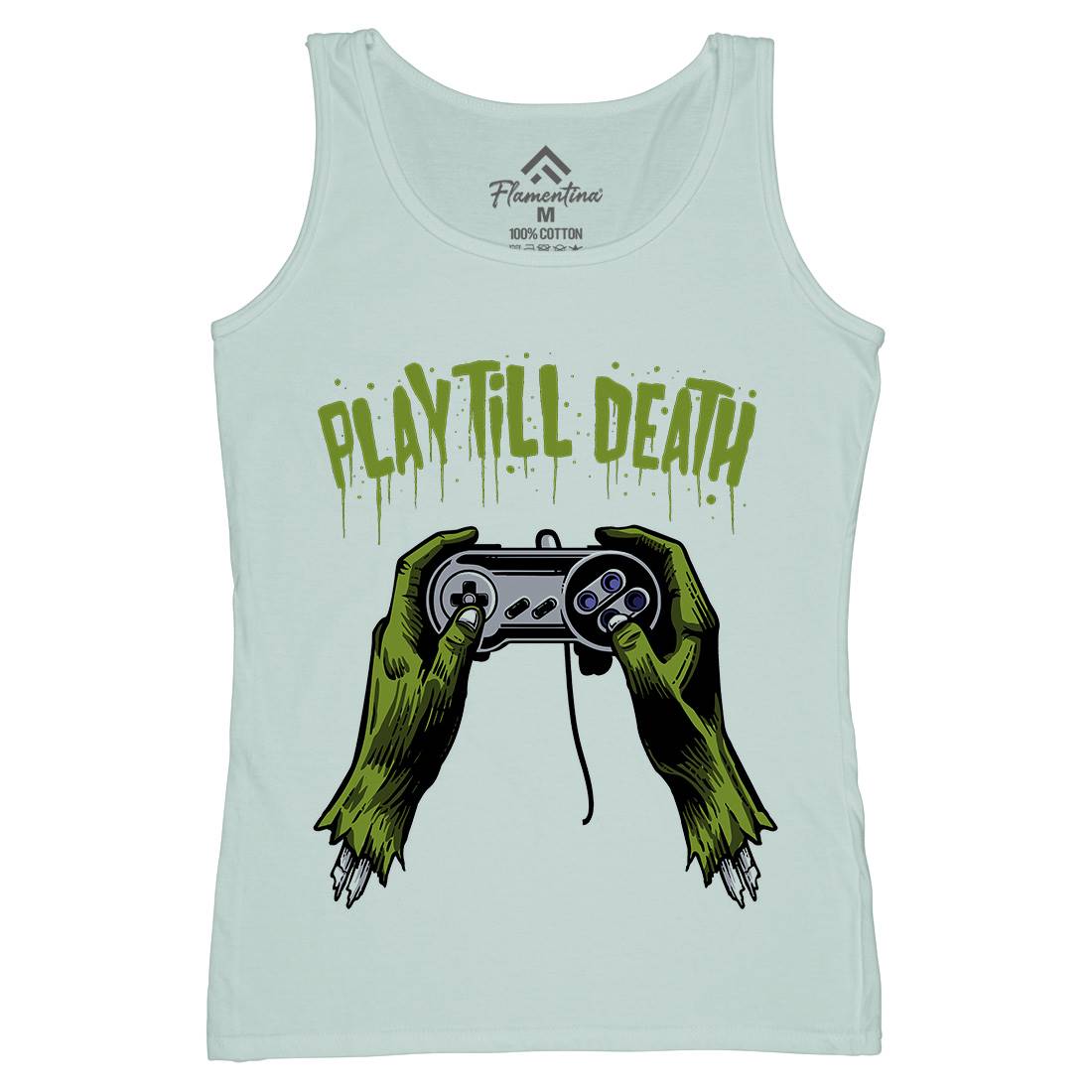 Play Till Death Womens Organic Tank Top Vest Geek A561