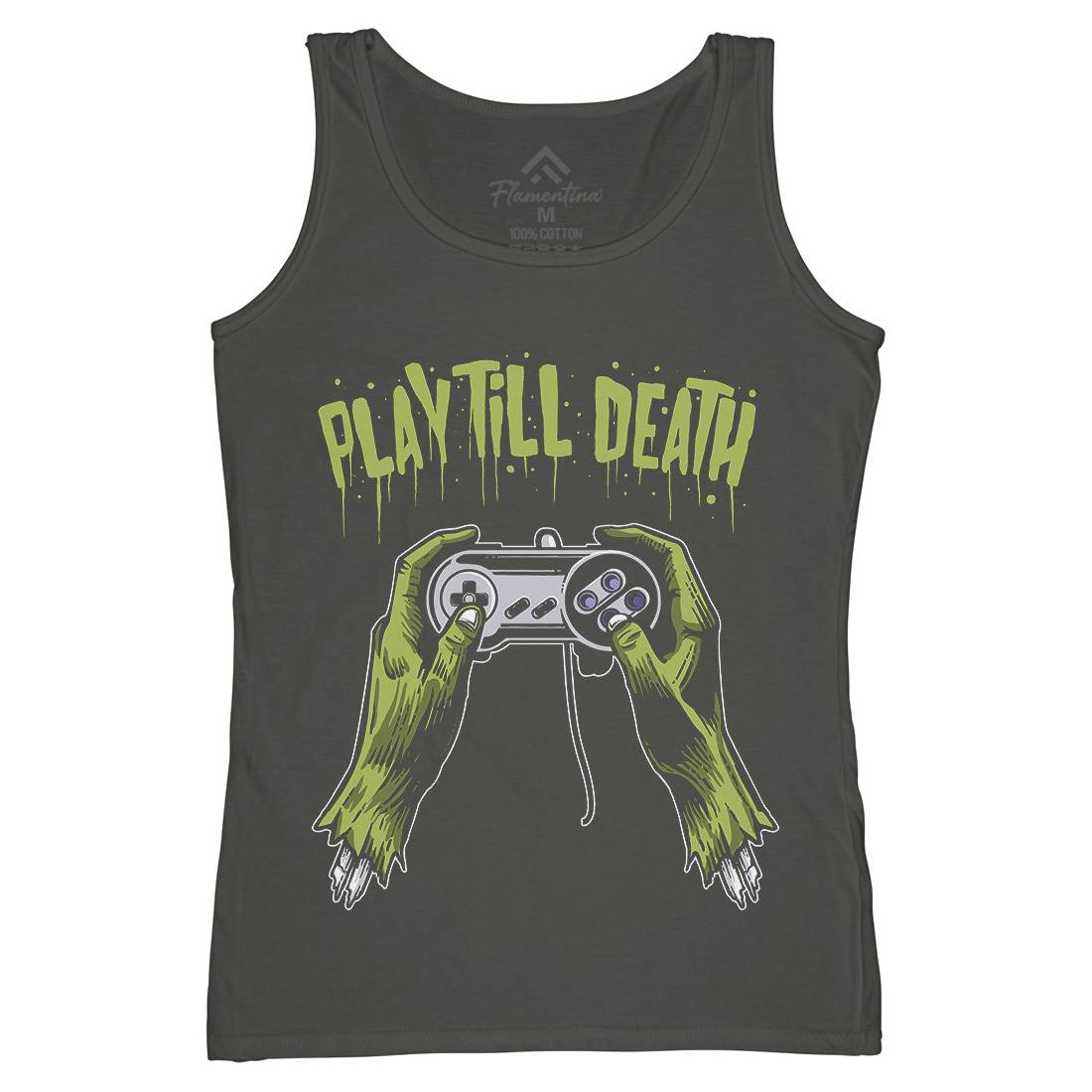 Play Till Death Womens Organic Tank Top Vest Geek A561